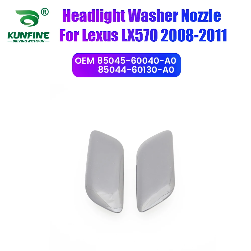 

Car Headlight Front Bumper Washer Spray Nozzle Jet Headlamp Pump Cover For Lexus LX570 2008-2011 85045-60040-A0 85044-60130-AO