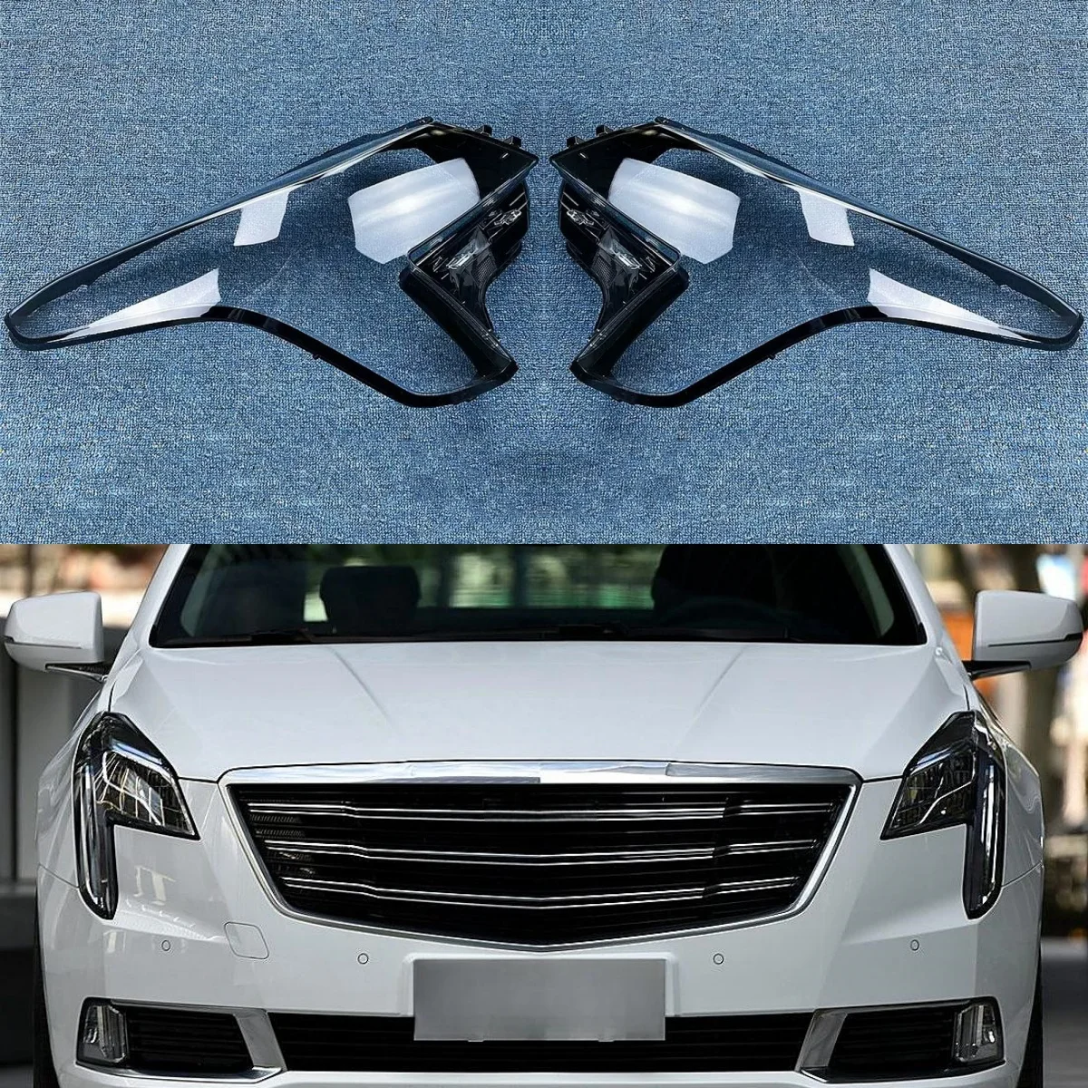 

Крышка для фары Cadillac XTS 2018 2019 2020, прозрачная линза, корпус фары, замена оригинального абажура из оргстекла