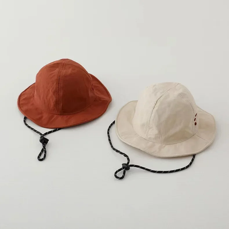 

Kids Quick-Dry Bucket Hat - Summer Boys Girls Outdoor Hat, Windproof Fisherman Cap, Trendy Travel Accessories