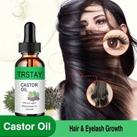 5ML/15ML/30ML/50ML/Pure natural Castor oil is used for eyebrow, hair, eyelash care and growth essence to prevent hair loss