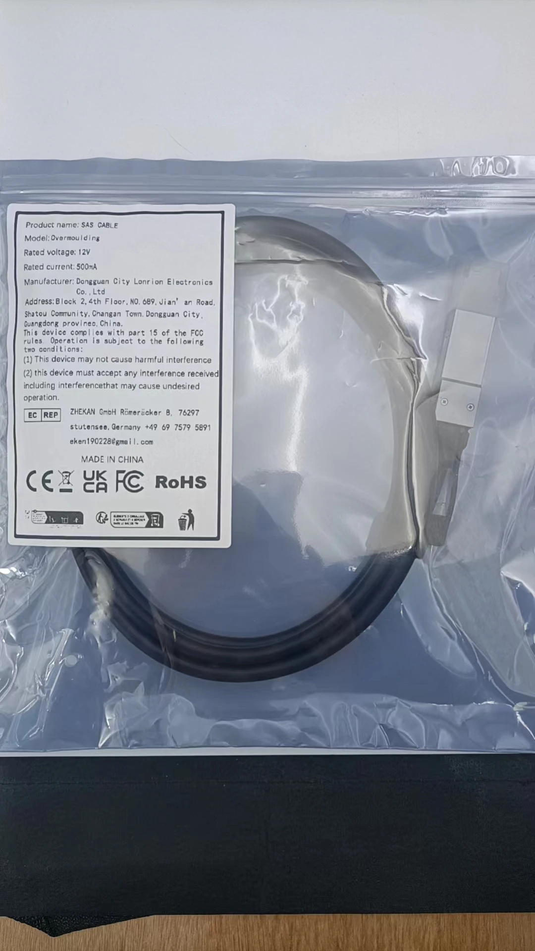 SFF-8482 à SATA 7Pin 600 sans câble de verrouillage Disque dur SAS connecté à la carte mère Adaptateur de port SATA Wire15PIN Port d'alimentation