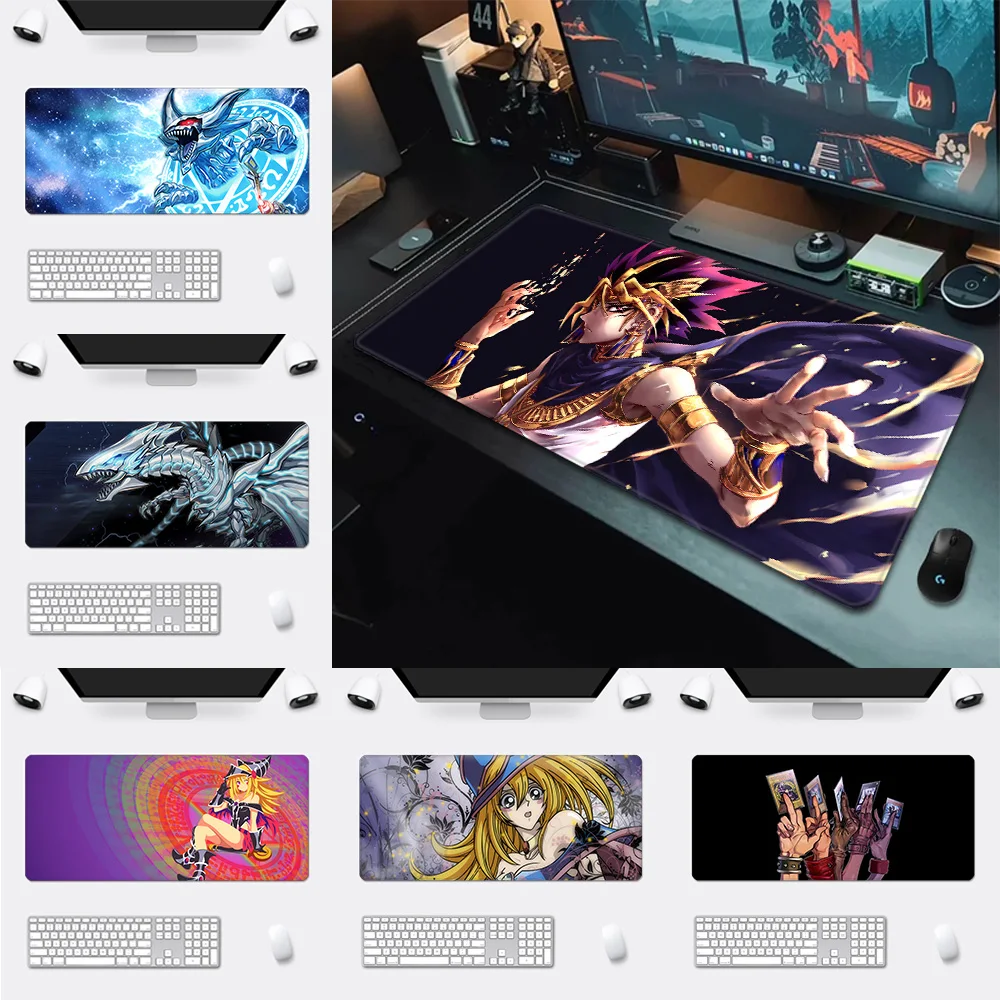 Game Yu Gi Oh Mousepad HD Printing Computer Gamers Locking Edge Non-slip Mouse Pad XXL90x40cm Keyboard PC Desk Pad