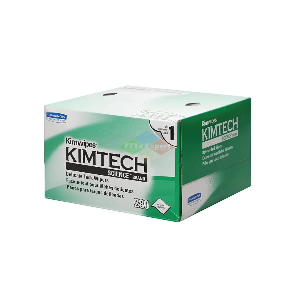 KIMTECH Kimwipes Kimperly Wipes Optical Import Wiping Fiber Cleaning Paper