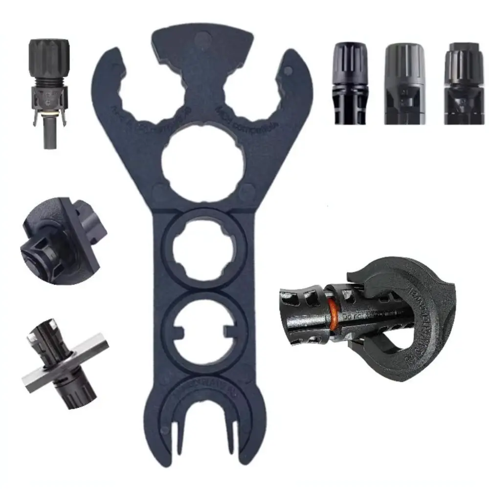 Professional Photovoltaic Wrench For MC4 Solar Connectors Disassembly Assembly Tool Ergonomic Spanner Maintenance Aid