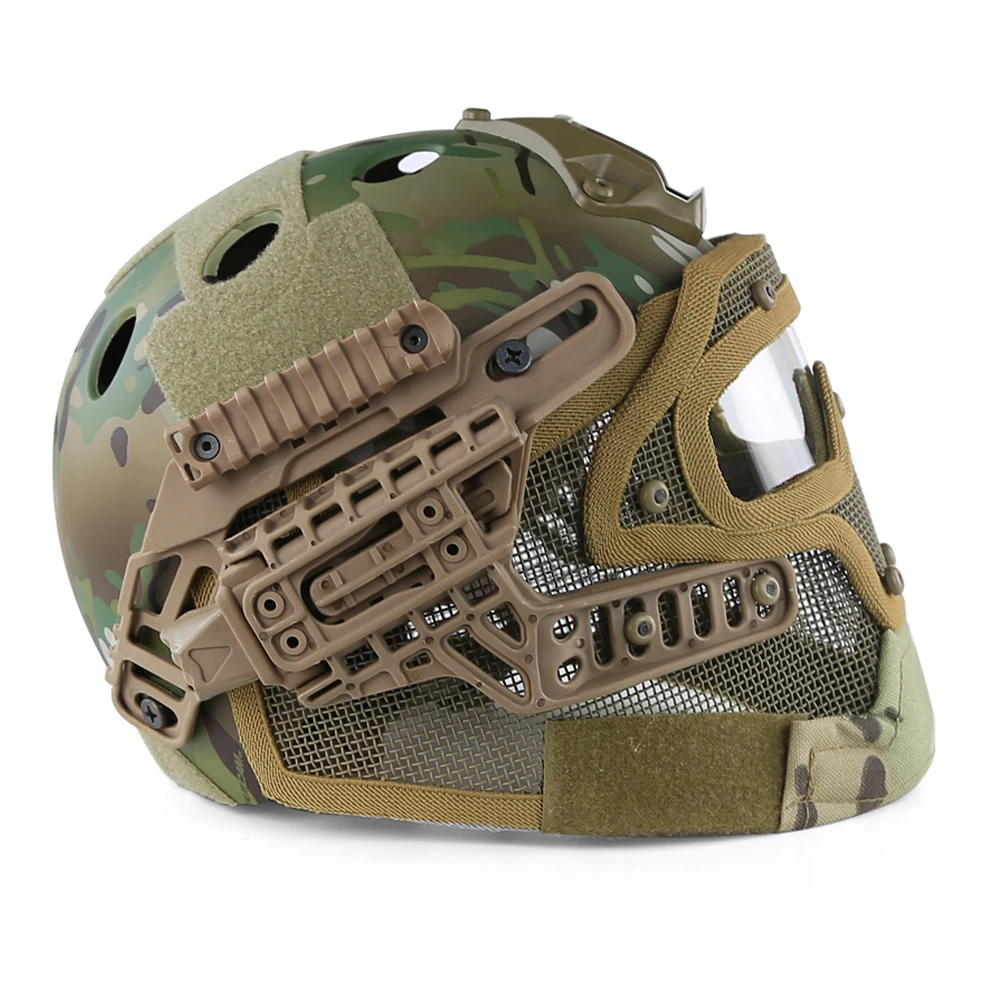 Casco táctico G4 máscara malla de acero – Airsoft y paintball - imagen 4