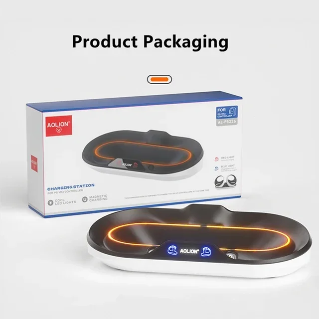 PS5 VR2 Gamepad Display Light Charging Stand    VR2 Handle Dual Dock Charger Bracket Tray Accessori