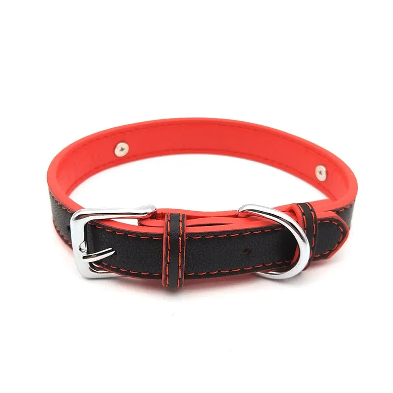 Black Red Mixed Leather Customized Letters Collar Choker Necklace Men Women Sexy Chocker Role Age Play DDLG Cosplay Jewelry