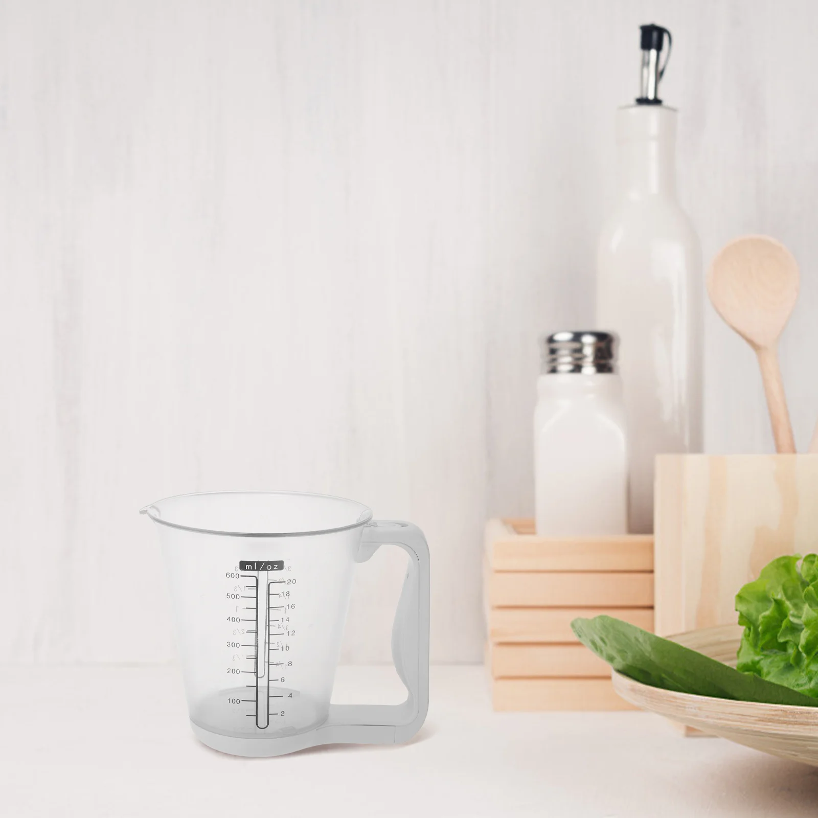 

1pcs Electronic Measuring Cup 16X15X15 Cm Lcd Display Kitchen Digital Scale Temperature Measuring High Precision Portable