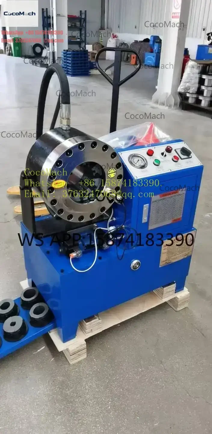 Steel Hydraulic Pipe Crimping Tool Quick Replace Dies Rubber Hose Swaging Machine