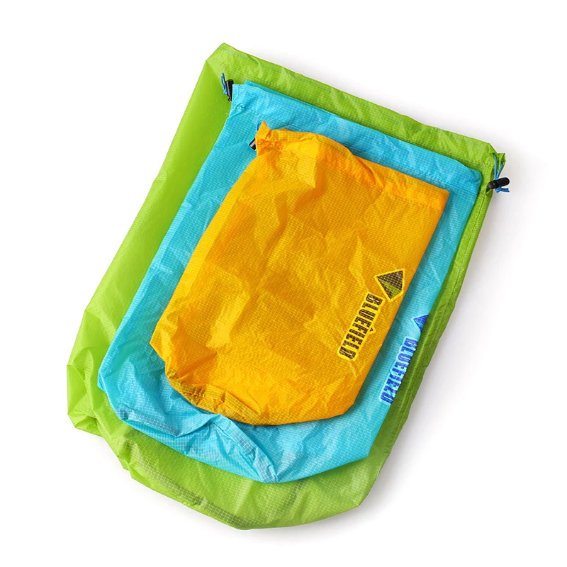 Cord Bag Outdoor Dry Bag Waterproof Nylon Storage Pouches Tent Peg Storage Pack Travel Drawstring Bag Fishing Rafting Swimming
