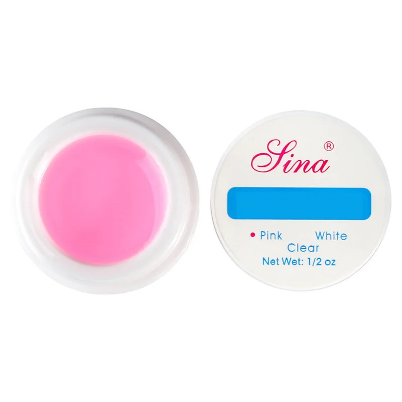 Picture 6: 15ML Pink White Clear Nail Extension Gel Multi-function Poly UV Gel For Carving/Building DIY Nail Art Tips UV Soak Off Solid Gel