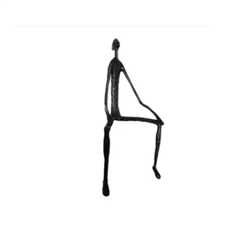 Sculpture de Rick noir minimaliste, design moderne,