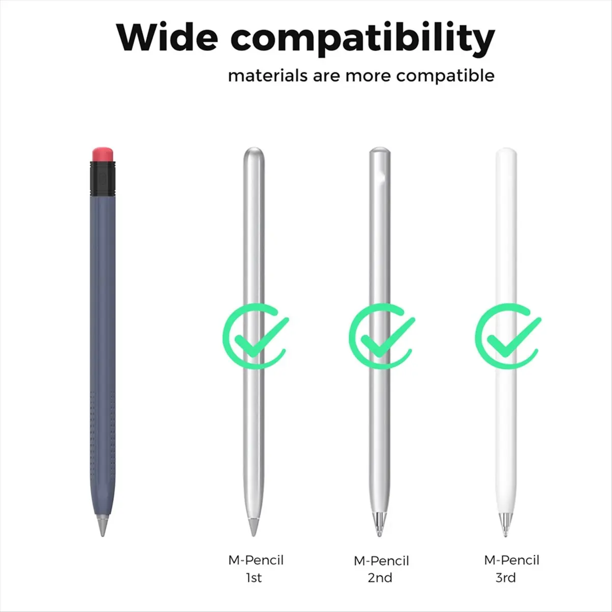 M85K Capacitive Pen Pen Case for M-Pencil 1/2/3 Generation Ultra Slim Protective Case Pen Case Orange