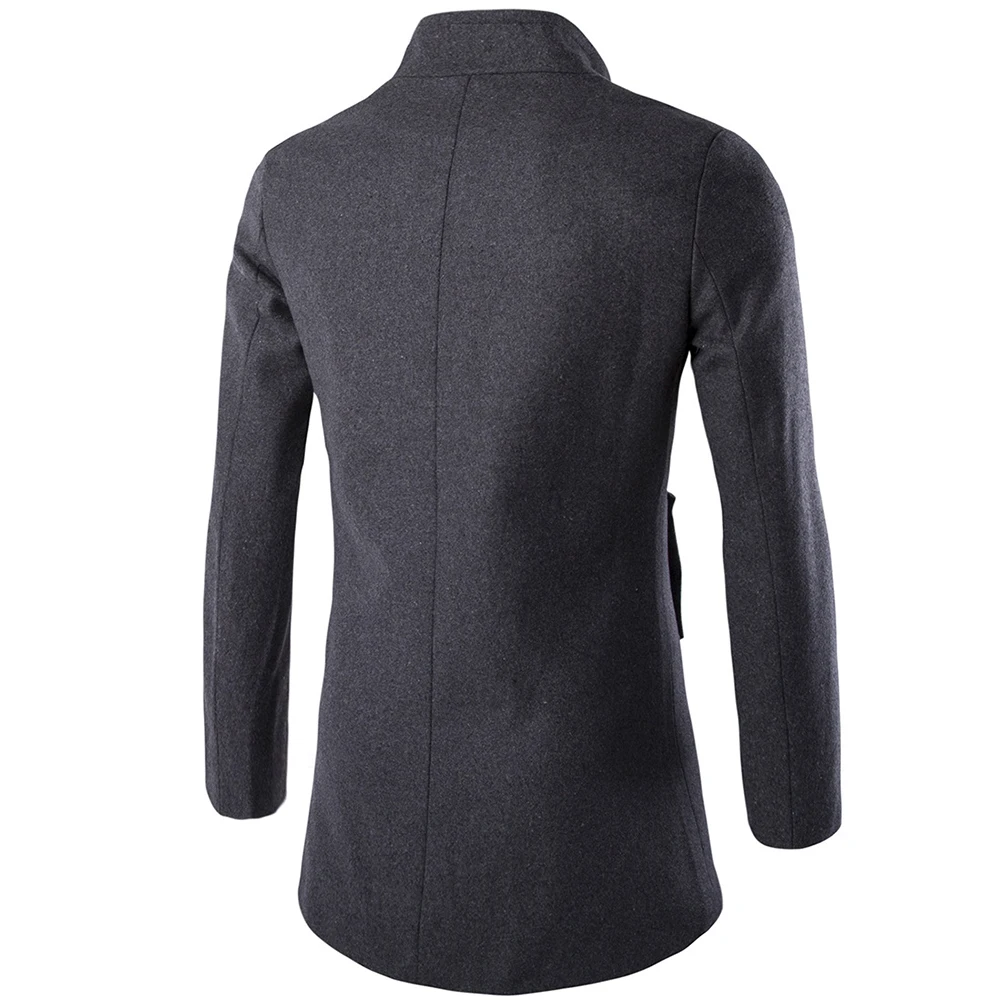 Coat Jacket For Autumn For Winter Jacket Long Sleeve Mens Office Outwear Overcoat Slim Fit Trench Coat Winter Warm