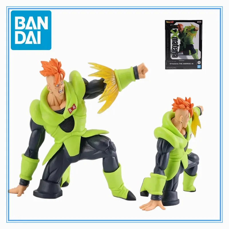 

Original Genuine Dragon Ball Z G×materia Android 16 Bandai Anime Model Toys Action Figure Gifts Collectible Ornaments Boys Kids