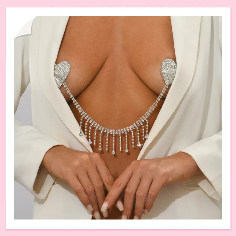 

Популярные модные наклейки на грудь с бахромой, сексуальные аксессуары для подиума, украшения для груди