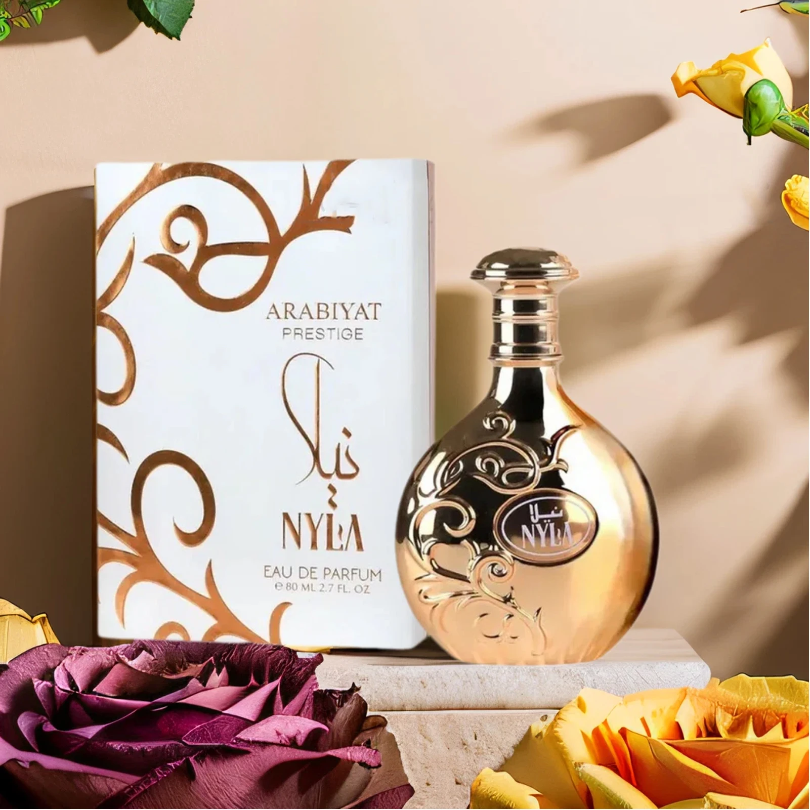 

Nyla Vani Elle Eau de Parfum 80 мл — радость теплых цветов и сливочной ванилью с янтарным луком, 3,4 унции 100 мл