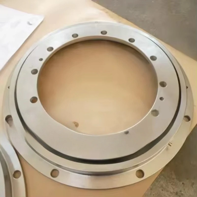 

flanged slewing bearing features low friction torque, light weight, high rigidity and excellent rotational accuracy.