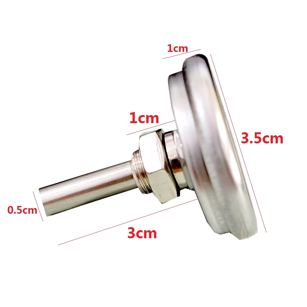 0-300℃ Stainless Steel BBQ Smoker Grill Temperature Gauge Barbecue Cooking Food Thermometer Probe Grill Oven Home Kitchen Tool