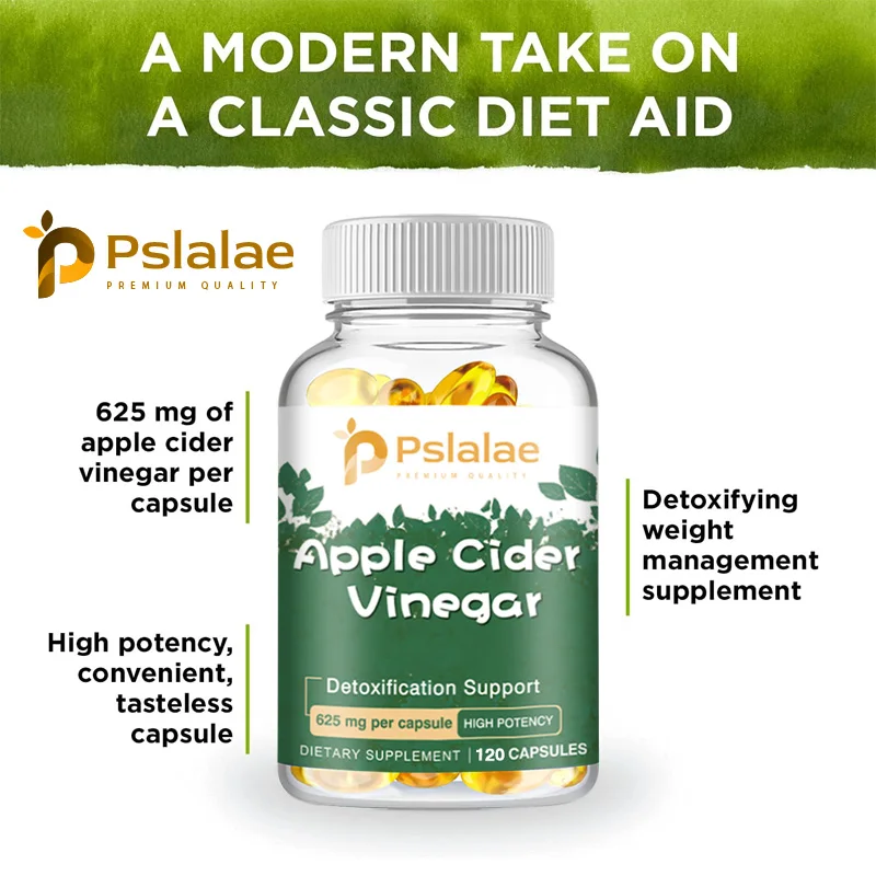 Apple Cider Vinegar Capsules - Helps with Metabolism and Maintains Blood Sugar Status, Weight Management Supplement