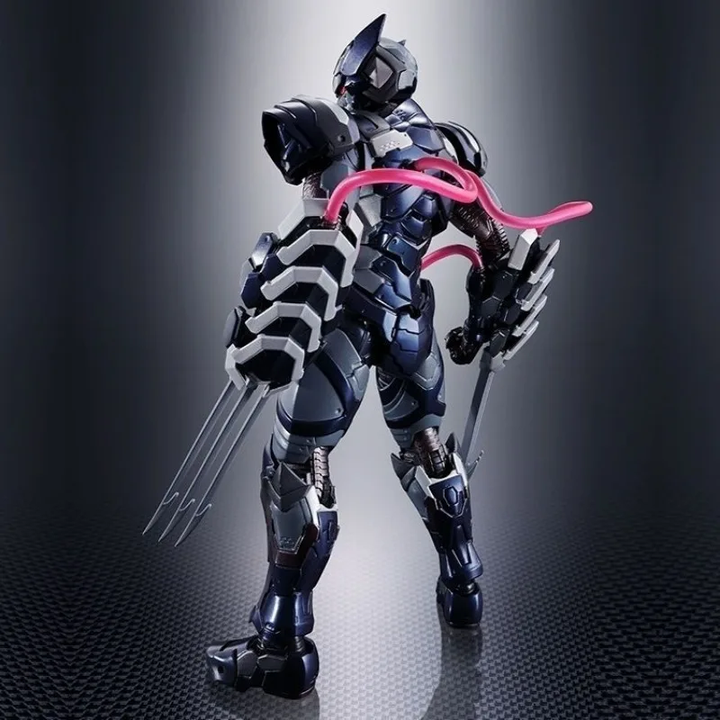 

Original Bandai SHF Marvel Avengers Animation Venom Symbiote Wolverine Action Figure Model Decoration Collectible Toy Gift