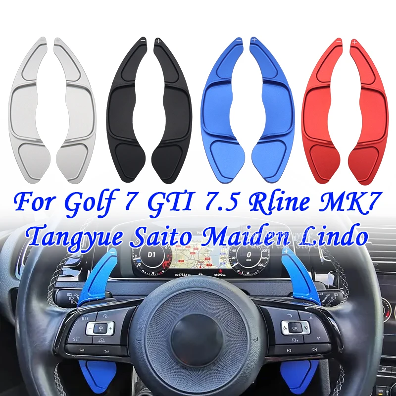 Car Steering Wheel Shift Paddle Shifter Shift Gear Extension for Vw Golf7 Golf 7 GTI 7.5 RLine MK7 Scirocco Magotan Sagitar