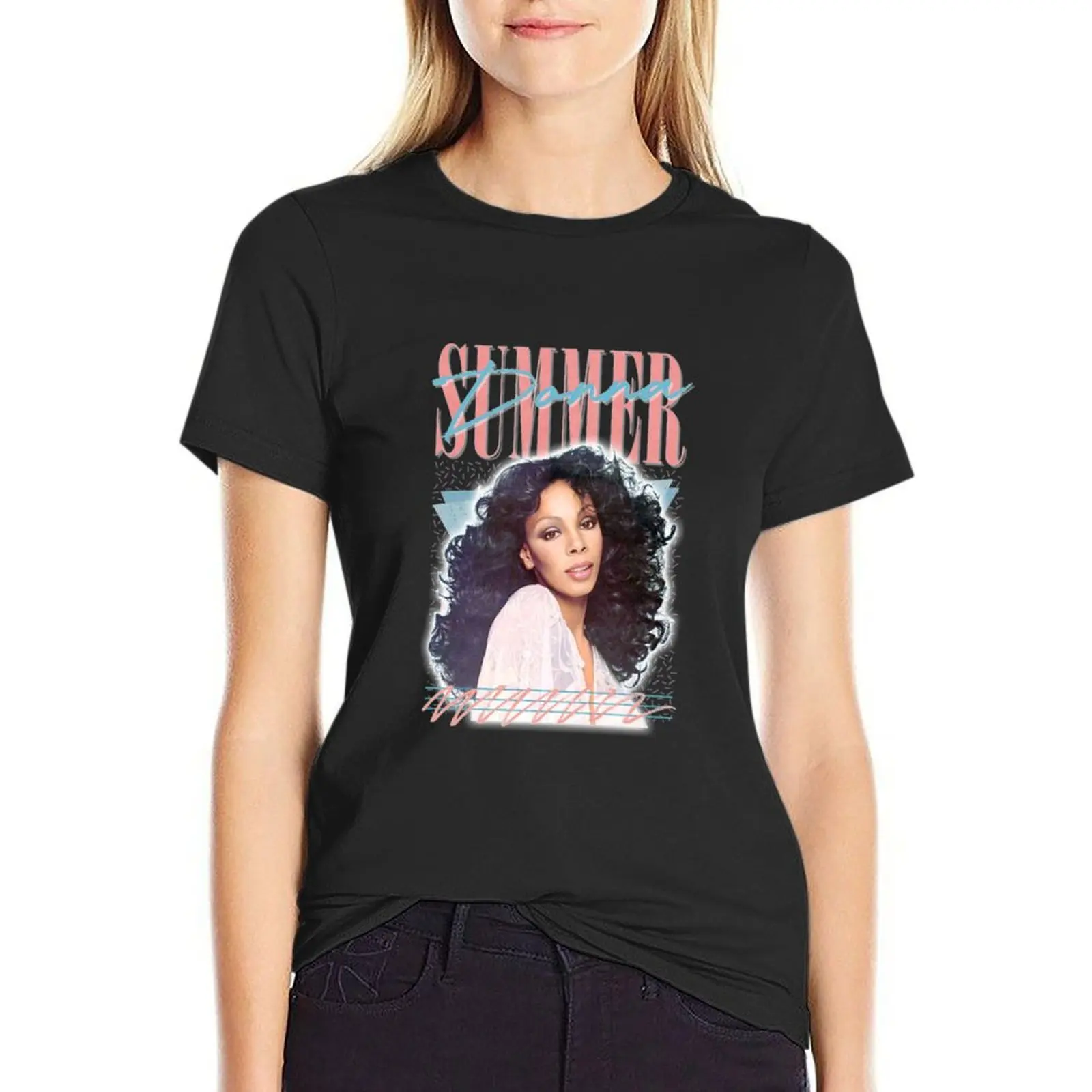 

Donna Summer T-Shirt anime clothes tees hippie clothes luxury designer clothing Women