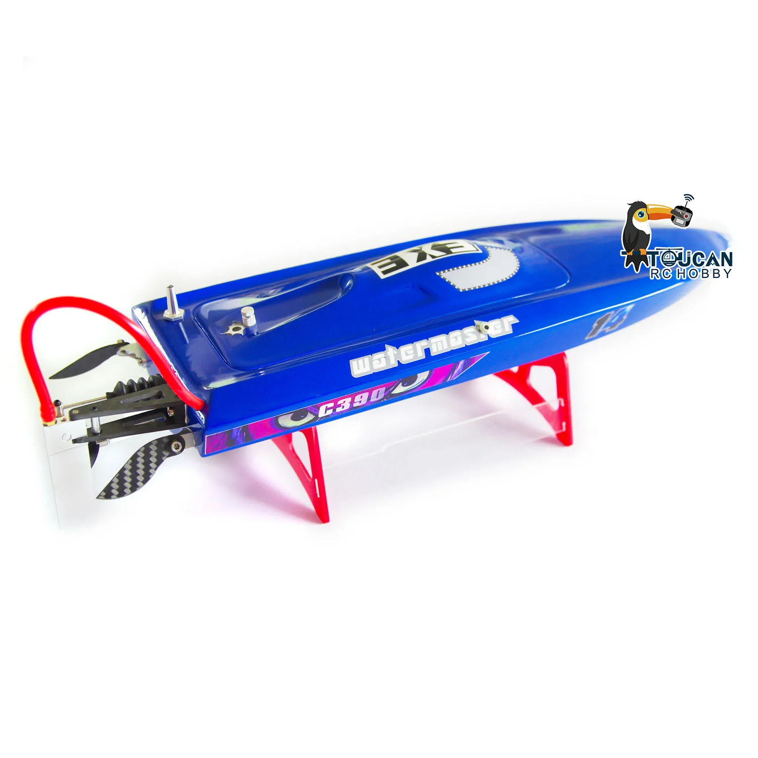 RTR DTRC RC Barca da corsa ad alta velocità C390 Telecomando Impermeabile Mini Nave Blu Giocattoli Modello Toucan Hobby Regalo THZH1596