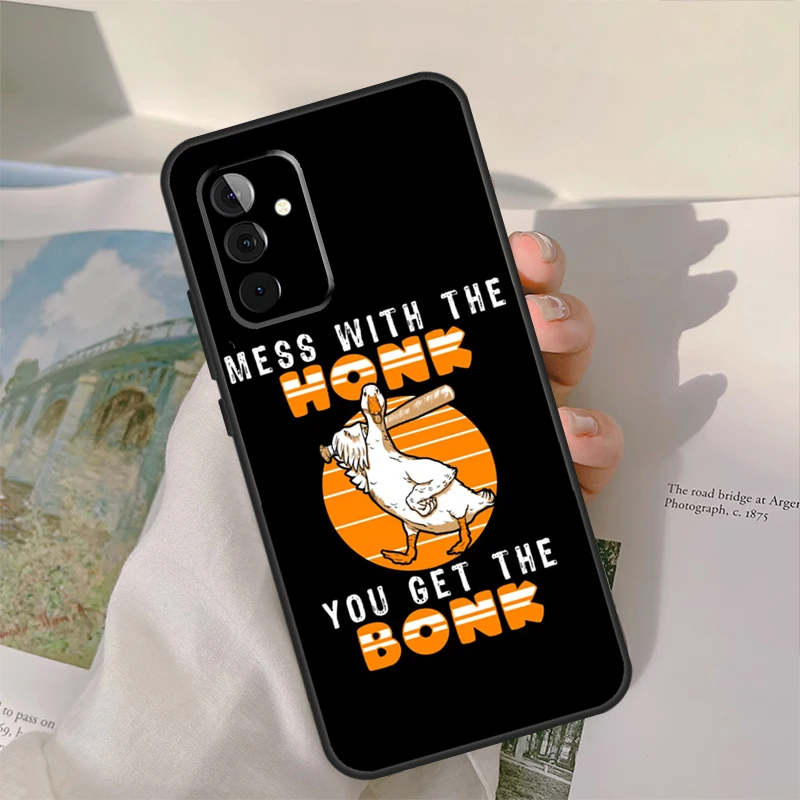 Duck Goose Honk Bonk Funny Meme Cover For Samsung Galaxy A14 A24 A34 A54 A13 A23 A33 A53 A73 A12 A22 A32 A52 A71 A51 Case