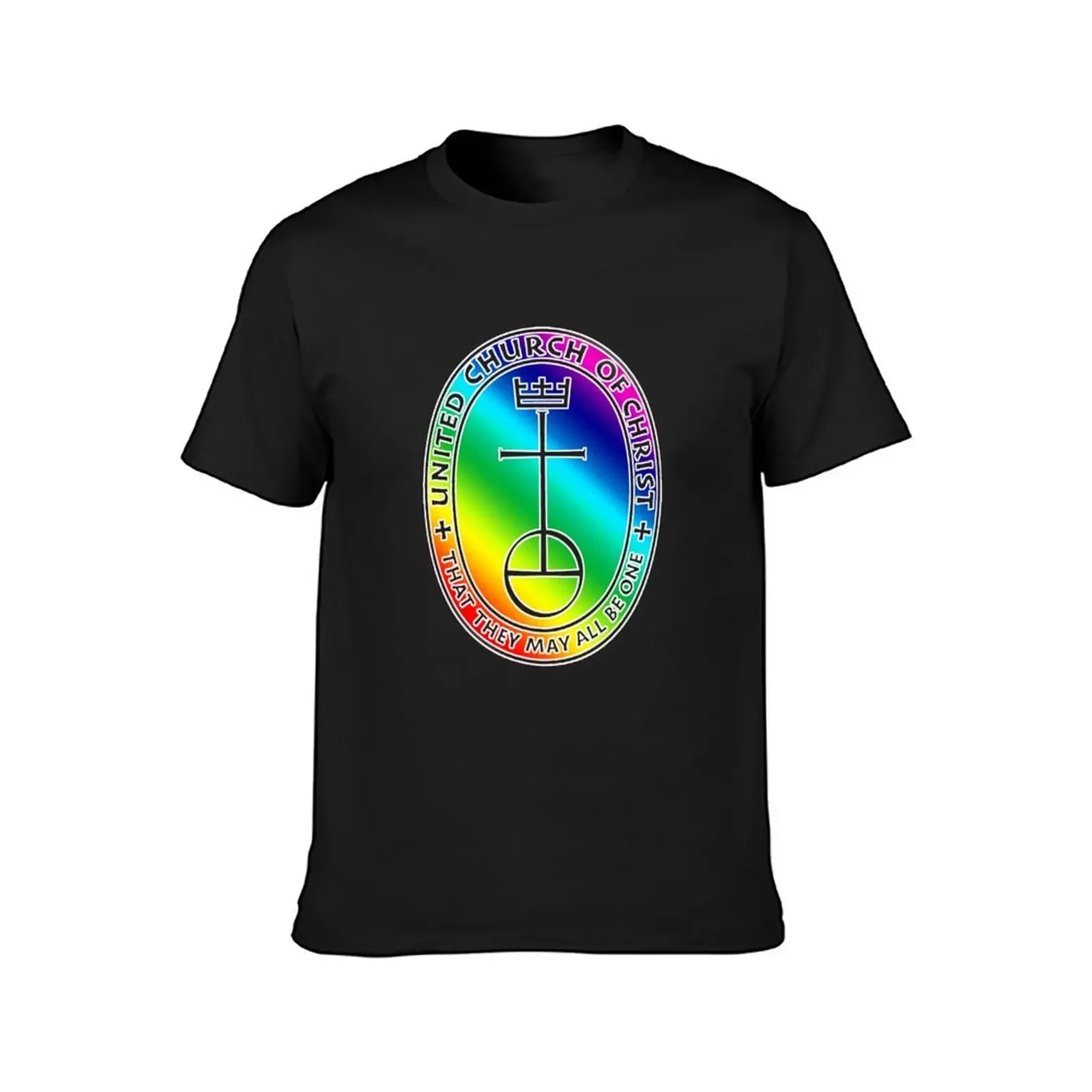 The UCC United Church of Christ Logo Rainbow 2 T-Shirt cute tops vintage anime shirt summer tops funny t shirts for men