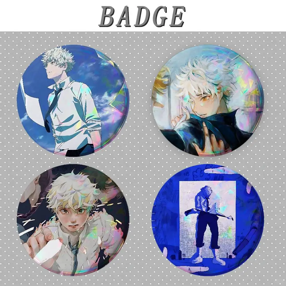 B-Blue P-Period Badges Tinplate Soft Button Pin Brooch Metal Badge Custom Jewelry Accessories Hat Bag Lapel
