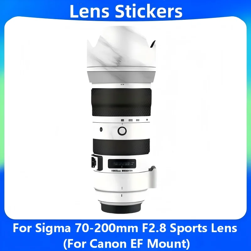 For Sigma 70-200mm F2.8 DG OS HSM For Canon EF Mount Lens Sticker Vinyl Wrap Film Lens Body Protective Sticker Protector Coat