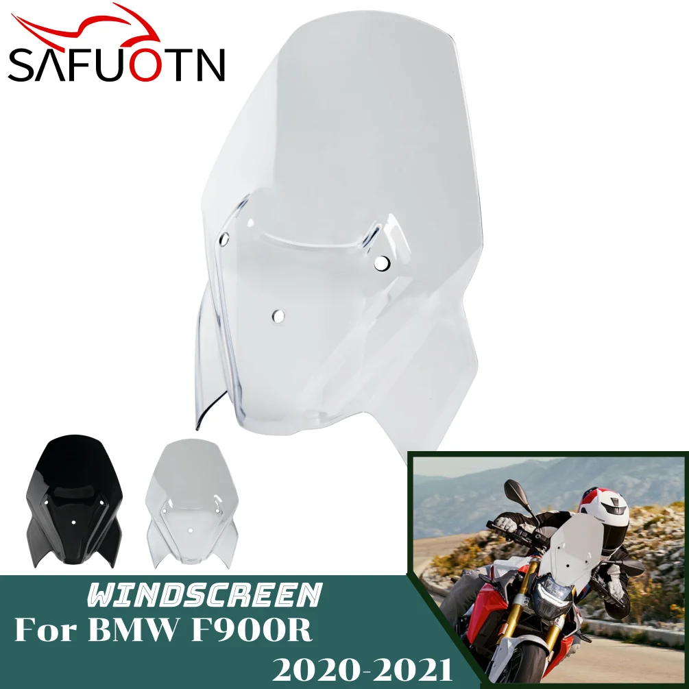 

F900R Windshield Windscreen For BMW F 900R F900 R 2020-2024 Motorcycle Wind Deflector Screen Shield with Bracket Accessories