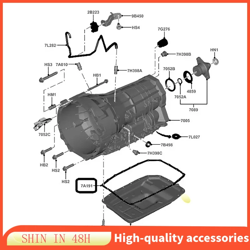

6R60 6R75 6R80 Bolt Holes Auto Transmission Pan Gasket Car Accessories