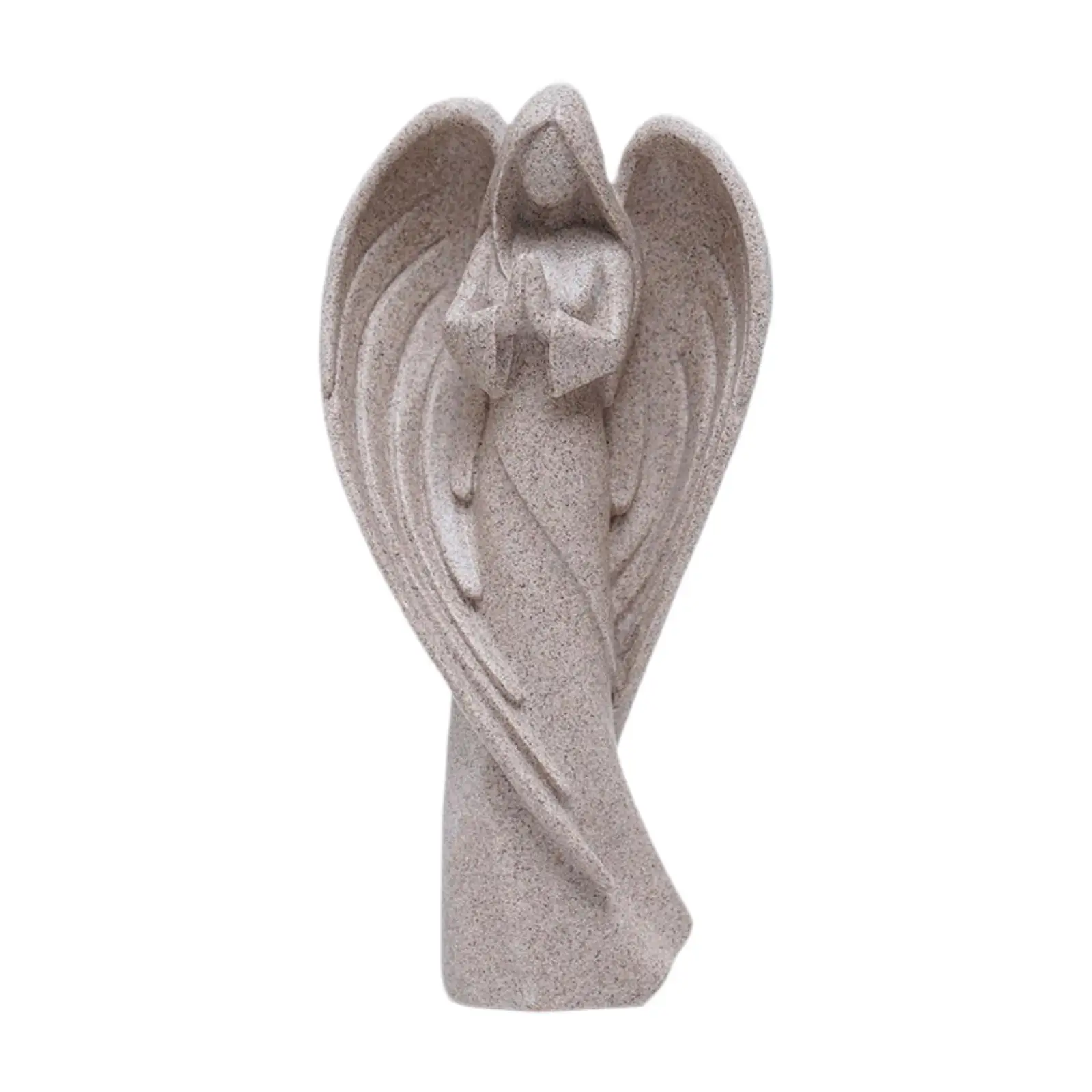 Praying Angel Statue Prayer Angel Figurine for Shop Window Cabinet Bookshelf