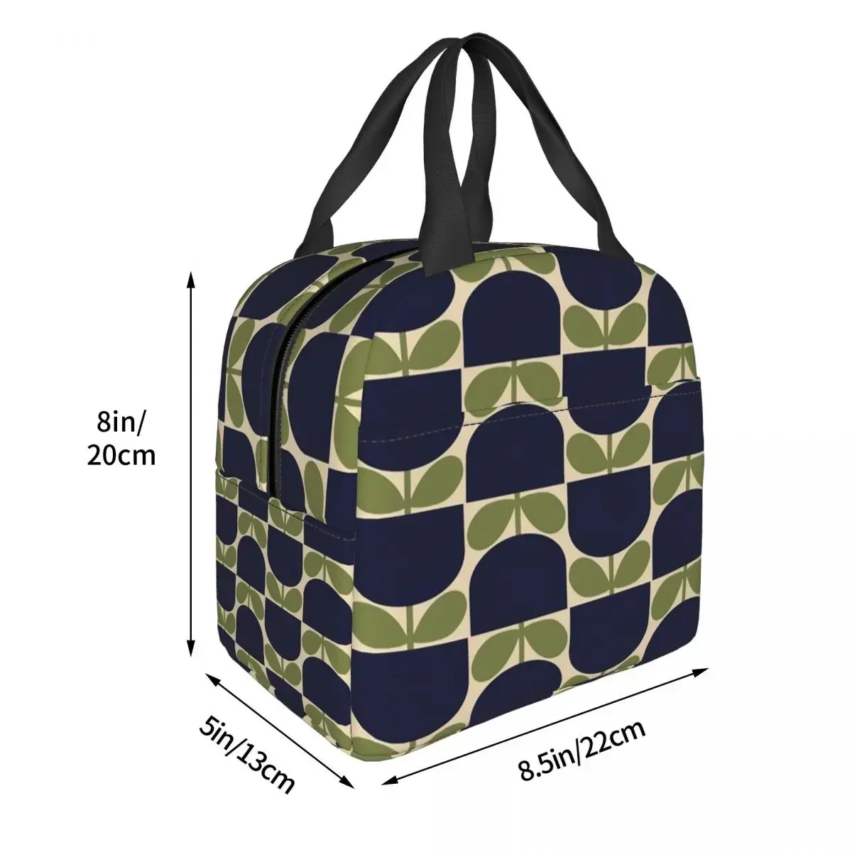 Orla Kiely Art Insulated Lunch Bag Thermal Bag Lunch Container Flower Abstract High Capacity Tote Lunch Box Men Women School