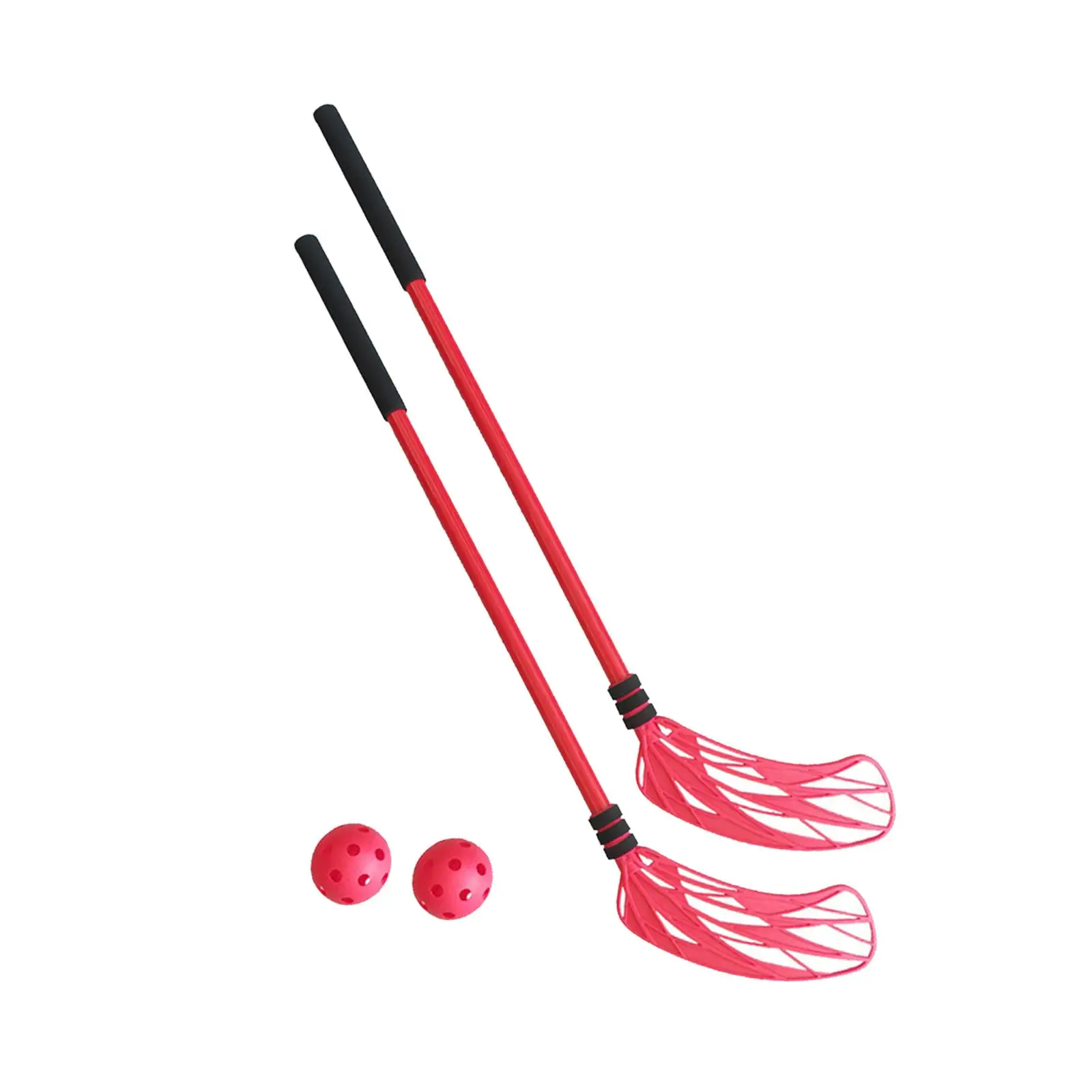 Kids Hockey Stick Children's Toy Soft Ball Hollow Design Coordination Training Equipment for Youth Physical Activity Starter Set