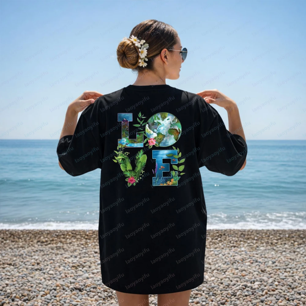 Earth Day Planet Anniversary Earth Day Everyday Women Men T-Shirt Small Harajuku Graphic T Shirts Vintage Shirts for Women Tops