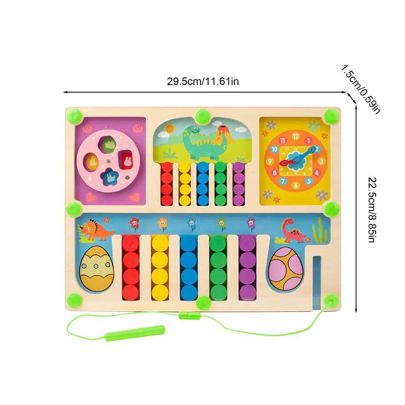 Madeira Cor Classificando Brinquedos para Crianças, Brinquedo Labirinto De Madeira, Shape Matching Game, Brinquedos Bonitos De Aprendizagem, Melhora as Habilidades Motoras Finas