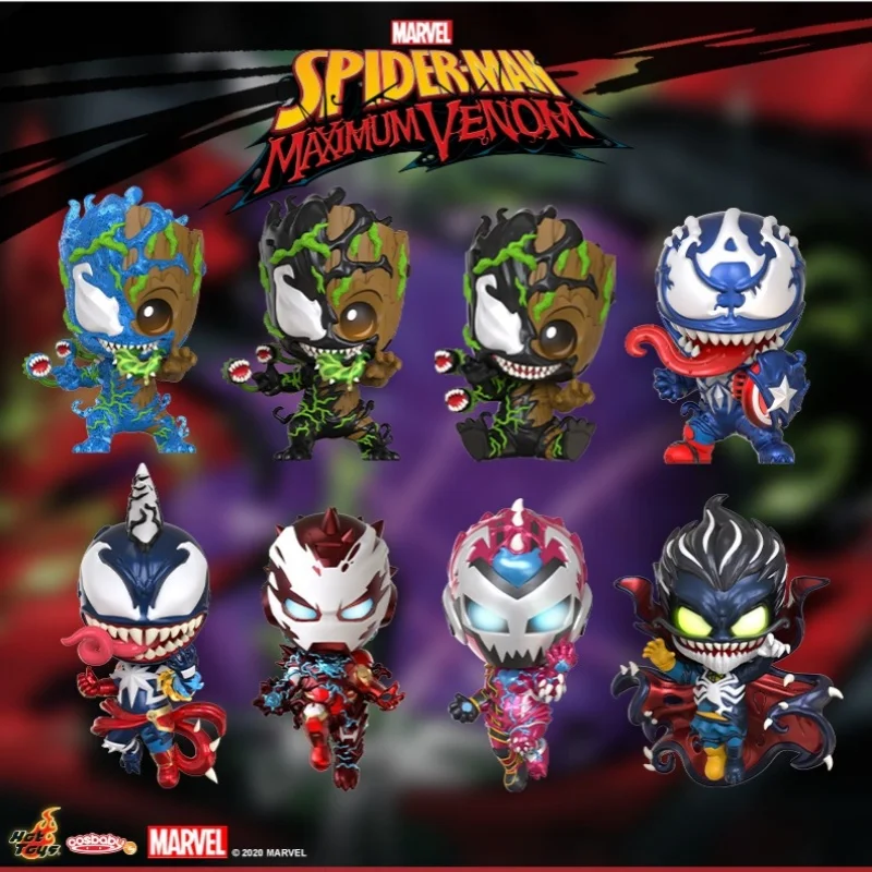 W magazynie 100% oryginalne HotToys COSBABY SPIDER MAN VENOM DOCTOR STRANGE COSB760-COSB767 kolekcja modeli dzieła sztuki zabawki Q Edition
