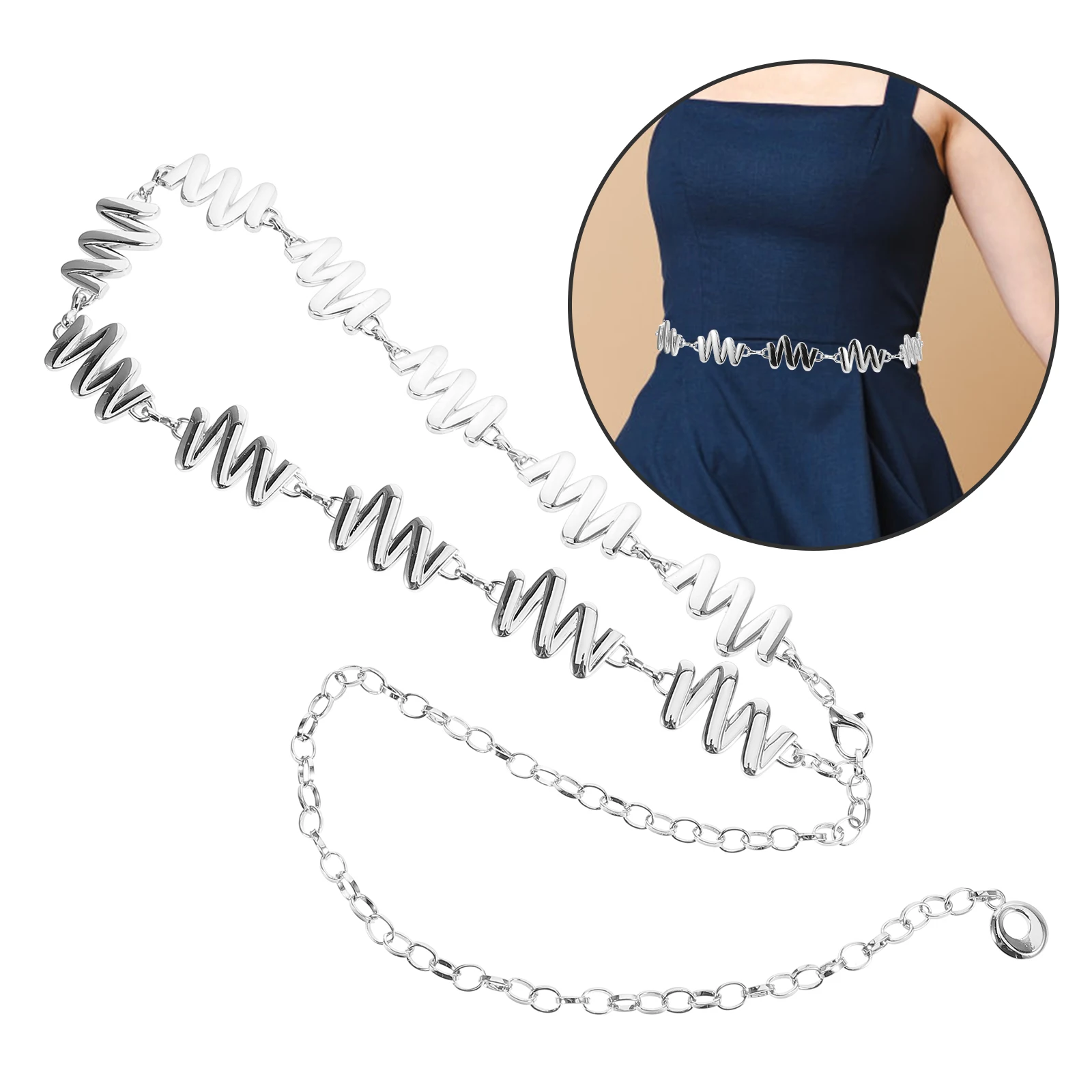 

Metal Waist Chain Belly Jewelry for Women Preserve Color Belt Chains Body Belts