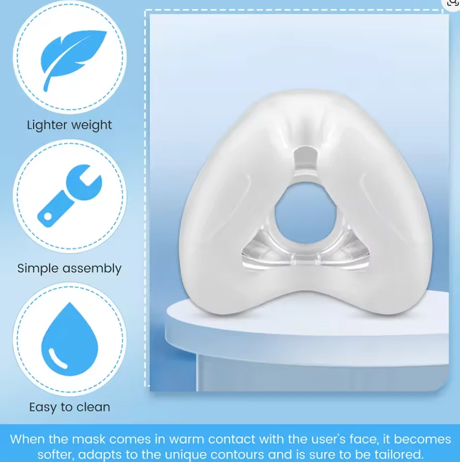 1packs Comfortable Fit For Air Fit/Air N20 Replacement CPAP Nasal Mask Use for Homeuse Ventilator Machine Accessories view 4