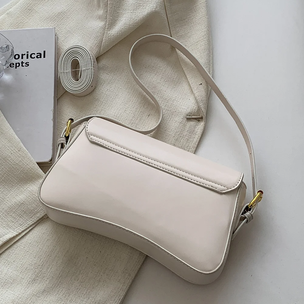 

Women Satchel Tote Bag PU Leather Top Handle Bag Buckle Flap Shoulder Bag Casual Armpit Hobo Bag Commuting Bag