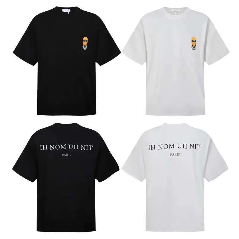 Summer High Street New Trend IH NOM UH NIT Round Neck Short Sleeve American Casual Letter Print Men's Women's Loose INUN T-shirt