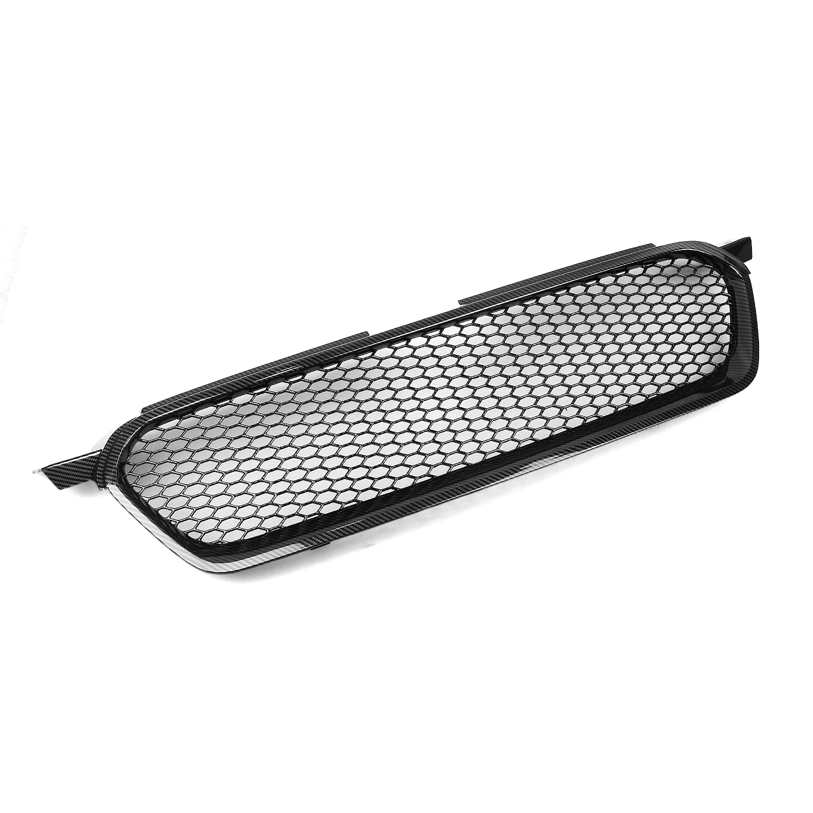 For Subaru Legacy 2008-2009 Front Grille Racing Grill Carbon Fiber Look/Gloss/Matte Black Upper Bumper Hood Mesh Grid