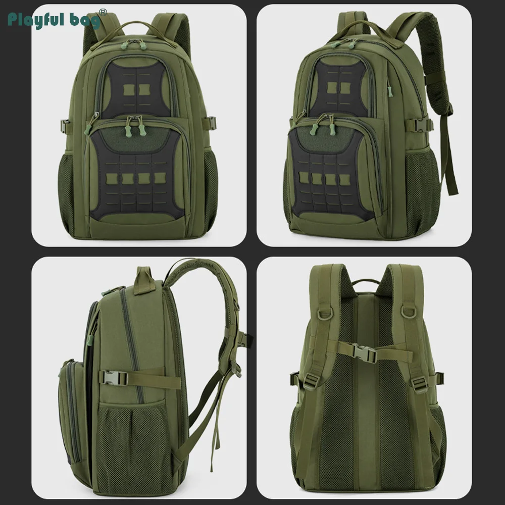 Mochila táctica camuflaje – Gran capacidad nailon para senderismo - imagen 4