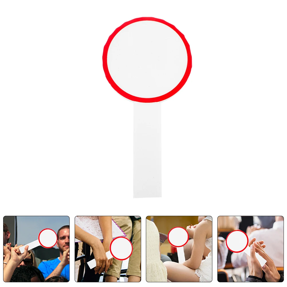 8 Pcs Scoreboard Dry Erase Answer Paddles Handheld Raise Sign Paddle. Plastic Whiteboard Student Word Mini