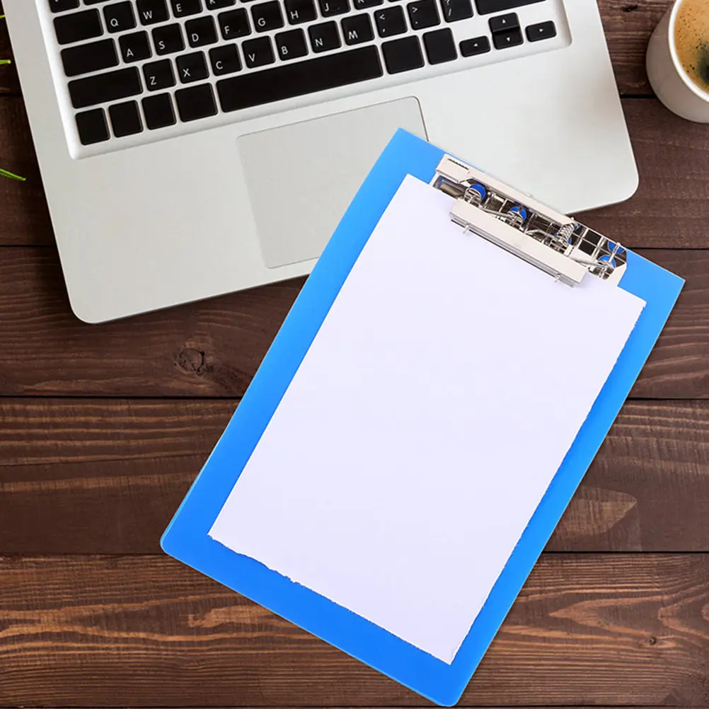 A4 Hard Plastic Clipboard with Smooth Surface – Nurse Writing Pad, Multipurpose Non-Bendable Record Holder