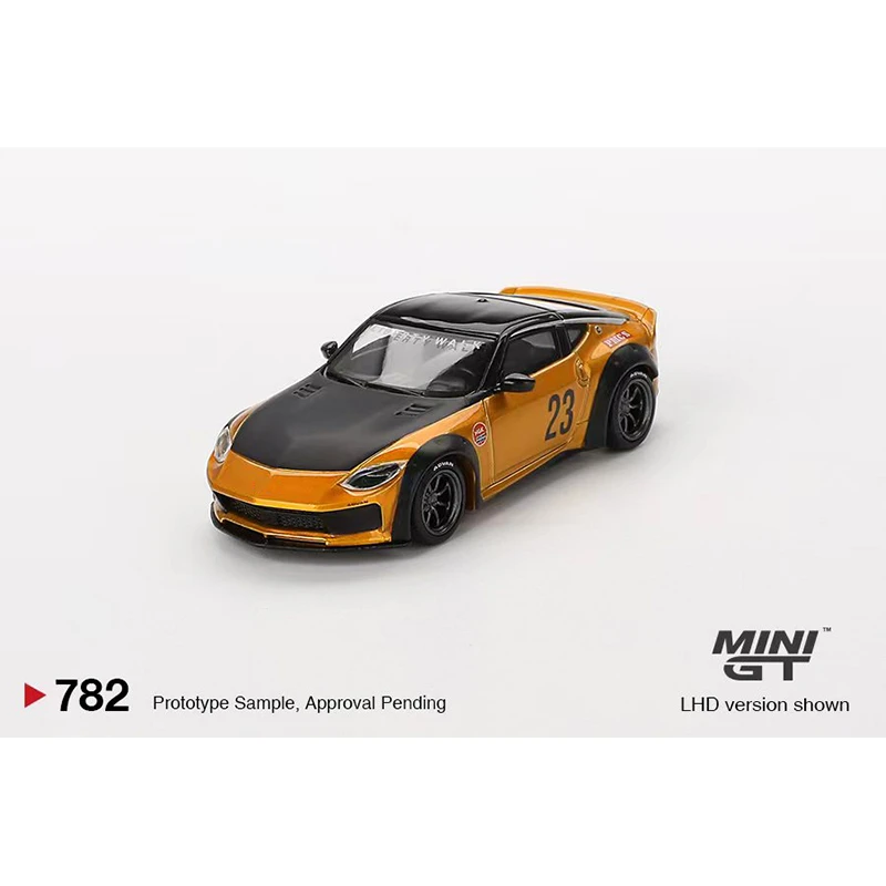 PreSale MINIGT 782 1:64 LBWK LB NATION Works 400 Z Gold Diecast Diorama Model Collection Toys