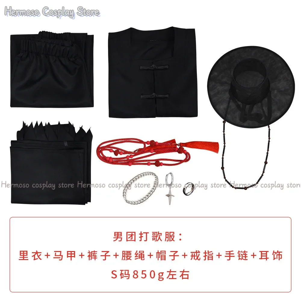 Anime KPop Demon Hunters Saja niños bebé Jinu Abby misterio romántico Cosplay disfraz sombrero peluca hombres Halloween traje de actuación de demonio